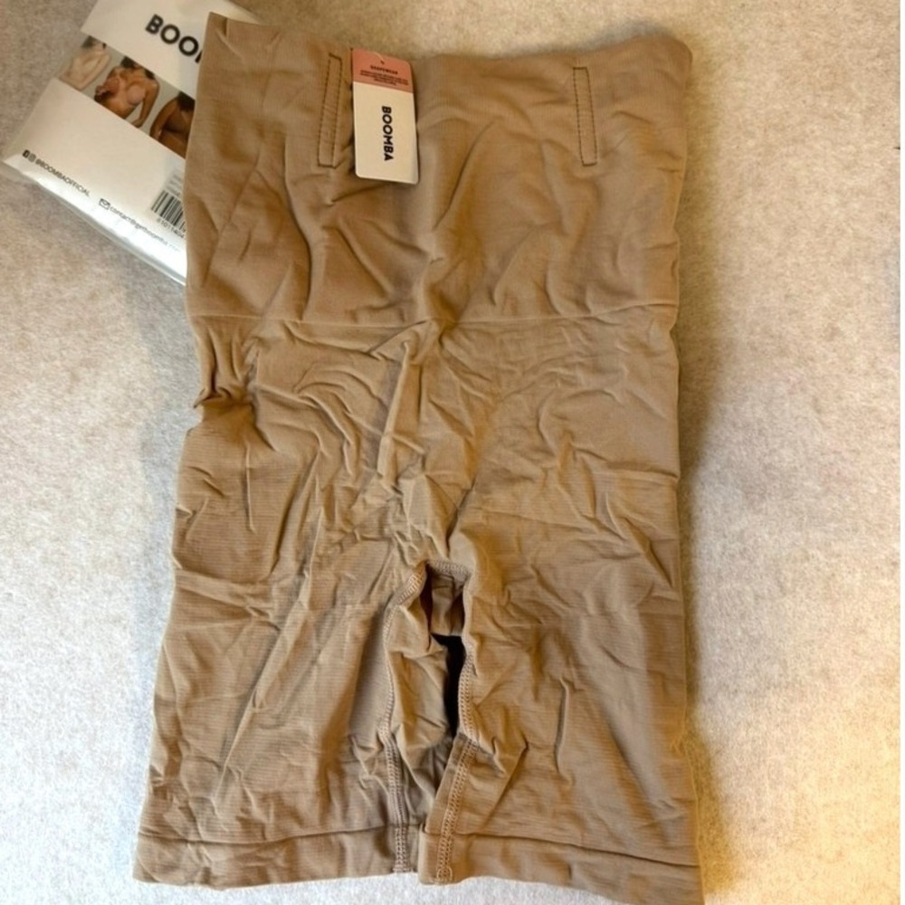 BOOMBA Shapers‎ w/ Gusset High Waisted Shapewear Shorts Beige Size L/XL New